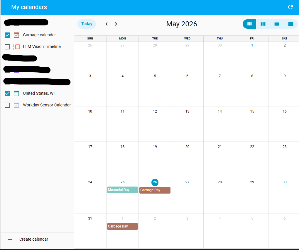 Trash Calendar